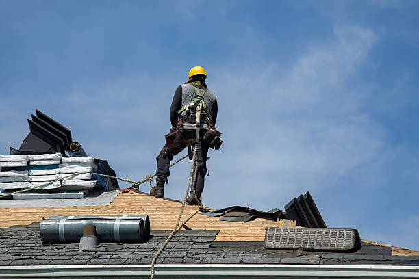 Professional Gutter Installation technician working in Greenfield, MO
